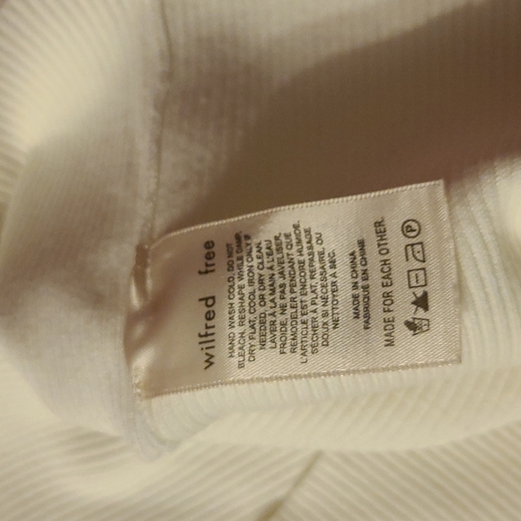 NWOT aritzia wilfred free cut-out knit mini dress espace S - Picture 8 of 10